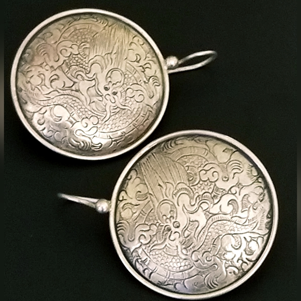 Silpada Sterling Silver Etched Earrings